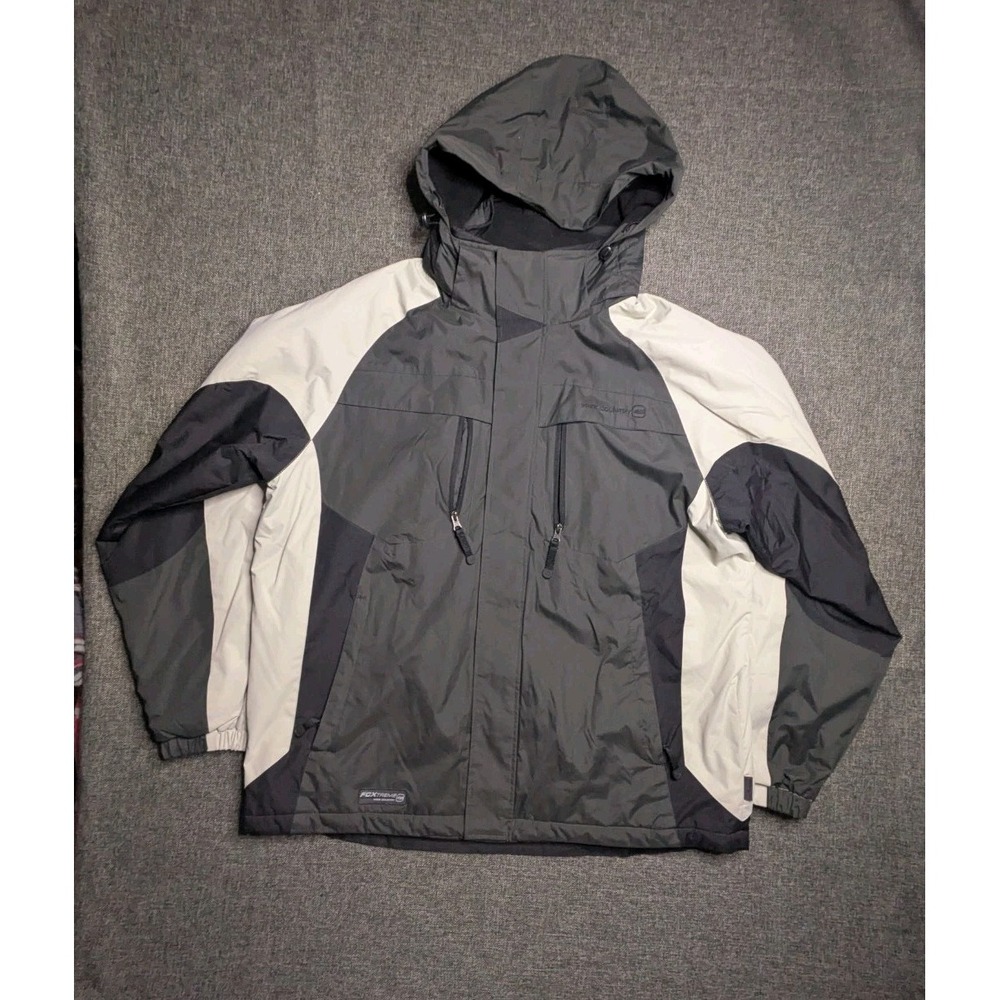 Free Country FCXTreme Rain Jacket Water Resistant Black / White Sz L Winter Coat